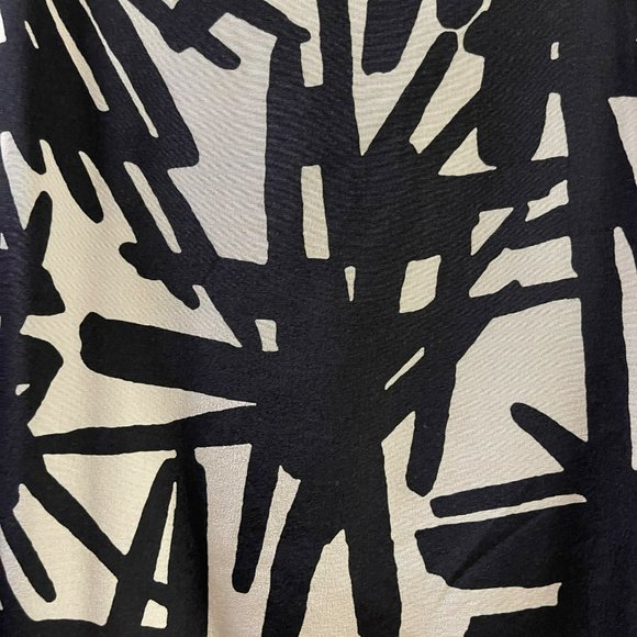 TIBI New York 100% Silk Black and White Abstract Sheath Dress Women's Si… - Picture 2 of 14